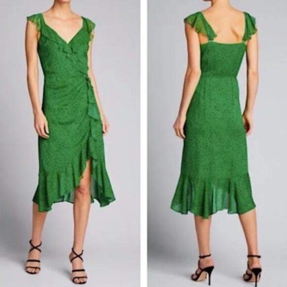 Veronica Beard Alma Silk Wrap Dress - Picture 1 of 8